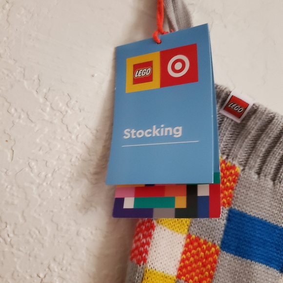 Lego Blocks Knit Christmas Stocking - Picture 3 of 5